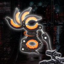 자전거 후레쉬 거치대 360도 회전 전저등, 블루화이트