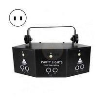 9 눈 RGB 디스코 램프 3 핀 원격 제어 고휘도 동적 파티 바 스테이지 Dj Led 레이저 빛 스트로브 조명 Projetor, US Plug