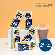 [KT알파쇼핑]바디랩 고단백쉐이크 메가프로틴 초코 250ml x 12팩 x 2박스 (총 24팩), 상세페이지참조