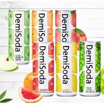 데미소다 250mlx30캔 1 BOX(사과 오렌지 피치 레몬 자몽 청포도) 2144278, 30캔, 250ml