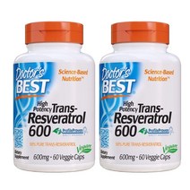 재고보유 닥터스베스트 고효능 레스베라트롤 라스베라트롤 600mg 베지 캡슐 60정 x2통 호장근, 1개, 기본