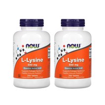 나우 푸드 엘라이신 L-리신 500mg 250정 2개 L-Lysine, 1개, 기본