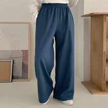무브 데일리 와이드 밴딩 팬츠 68633 빅사이즈 여성의류