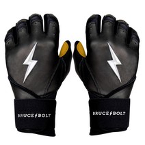 브루스볼트 프리미엄 프로 롱 커프 배팅 글러브 장갑 블랙 BRUCE BOLT PREMIUM PRO Long Cuff Batting Gloves BLACK