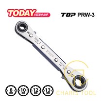 TOP 탑 라쳇렌치 PRW-3 냉동렌치 냉동라쳇 8 10 12 13 mm 라쳇핸들 기계 설비 배관 건설 볼트 너트 일본 일제 공구 카리스툴
