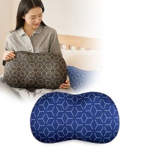 바디데이 몰캉베개 본품 + 커버 + 세탁망, 노르딕 블루