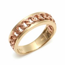 비앤비골드 [비앤비골드] 18K 체인 콤비 반지 NPW18990