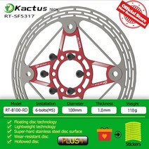 자전거 브레이크 휠 KACTUS 초경량 디스크 로터 140/160180 M 유압 스테인레스 스틸 슈퍼 하드 플로트 센터록