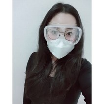 [화이트 +] 방역고글 보안경 안경에 겸착 가능한 사이즈