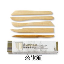 조소용구 나무 헤라 5본조 15cm 재료 화방 미술 수업 용품, 단품