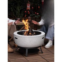 경량화로대 화로대 가벼운 화롯대 바베큐 초경량 숯불 바베큐그릴 스테인레스, 클리어스카이 대형 싱글 스토브 + 커버 테이블
