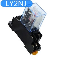 전기릴레이 부품 LY2NJ HH62P 전자 미니 릴레이 10A 8 핀 코일 DPDT DC12V 24V AC110V 220V PTF08A 베이스, 07 380V_01 AC