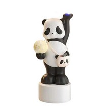 팬더 트레이 인테리어 입구 데스크탑 사이드 쟁반, 팬더 플로어 램프(휴대폰 무선 충전)