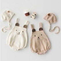폼폼 멜빵 유아 바디슈트 2종세트66100 204265 신생아바디슈트-72394EA-72394EA