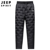 JEEP 남자 패딩 겨울 오리털 팬츠 두꺼운 방한 보온 바지 빅사이즈 5XL