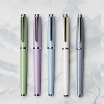 뚜렷한파스텔 선명한펜 잉크충전 검/신사 단어 연습 일상 여자선물 학생, Black, 0.5mm