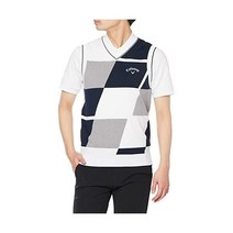 캘러웨이 C22119101 남성 발수 브이넥 니트 조끼 스웨터 베스트