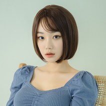 단골탑 여성 통가발 보니 컷 여성가발, 1개, 밀크브라운S