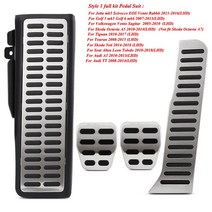 자동차페달 자동차 가속기 가스 브레이크 페달 클러치 발판 VW Tiguan Touran Golf 5 6 Jetta MK5 MK6 Sk, 02 MT With Rest, 02 MT With Rest