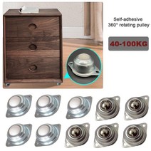 휠체어 휠 바퀴 전동휠체어가구 용 4pcs 캐스터 휠 스테인레스 스틸 롤러 자체 102, l, 나일론 볼