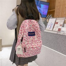 호피백팩 레오파드 가방 백팩 캐주얼 특이한 직장인 대학생 여성용 여자 소풍 학생 중학생 귀여운 데일리 고등학생 깜찍한