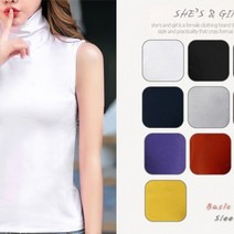 여성 티셔츠 나시 폴라티