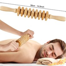 Tcare 나무 운동 롤러 Gua Sha 핸드 헬드 셀룰 라이트 블래스터 스포츠 부상 바디 트리거 포인트 근육 롤러 스틱 마사지, 스타일 1