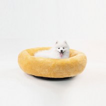 강아지 고양이 원형 도넛 방석 단모 우주 마약쿠션 기절반려견방석 댕냥쿠션, 단모 오렌지
