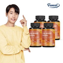 퍼니트 햇빛에너지 리얼 비타민D 5000IU 4병 (12개월분), 단품, 단품