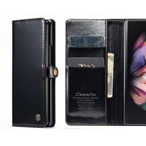 사은품/갤럭시 Z폴드4 Z폴드3 ZFold4 ZFold3 F736 F726 제트폴드4 지폴드3 폴더블폰 슬림 플립형 다이어리 카드 지폐 수납 지갑 심플 가죽 핸드폰 케이스