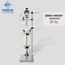 실험실저울5L Jacket Lab Scale 붕규산 유리 반응기, 02 220V_02 미국 플러그