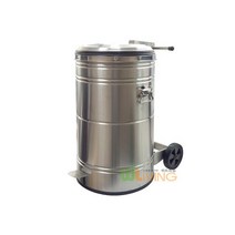 [위드리빙] 이동식 페달형 스텐휴지통(350x690 65리터) WL-1961 스텐내통없음