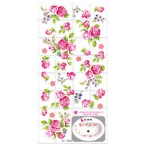 장미꽃스티커 베란다 창문스티커 문스티커 데코 리폼 학원 테이프 욕실 현관 홈카페