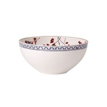 Villeroy & Boch Artesano Provencal Lavender 원형 야채 그릇 24.cm(9.5인치) 화이트/멀티컬러, White/Multicolored, Bowl M