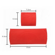 2pcs 고무 페인트 롤러 브러시 실린더 모조 나무 Graining 도구 세트 홈 인테리어 아트 엠보싱 DIY 벽 페인트 그림, 01 A