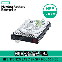 HP 프로라이언트 GEN8 ~ GEN10 용 서버 1TB 12G SAS 7.2K 2.5 MDL 1YR SC HDD 정품 [832514-B21], 832514-B21