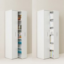 포더홈 세이버 슬라이딩 일반 만화 수납 책장, 4)높은 일반책장[우형]_화이트그레이