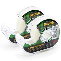 3M 스카치 매직 테이프 810D 디스펜서 2개입, 2세트