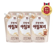 퐁퐁 아침보리 주방세제 리필, 3개, 1200ml
