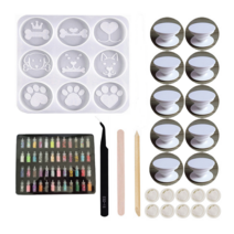 레진 그립톡 스마트톡 세트 아트 공예 재료, 6구