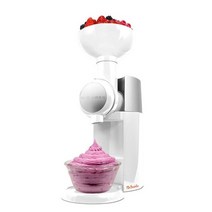 소프트 아이스크림 제조기 슬러시 만드는 기계 눈꽃빙수 메이커 자동 제빙기 220v 고품질 냉동 과일 디저트 과일 밀크 쉐이크 euauukus, 하얀, 110v, 우리를
