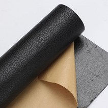인조가죽 스티커 수선패치 의자 가구리폼 보수스티커, 블랙