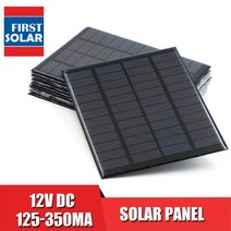 태양 전지 패널 12V 미니 태양광 시스템 DIY 배터리 휴대 전화 충전기 휴대용 태양 전지 1.5W 1.8W 1.92W 2W 2.5W 3W 4.2W|Solar Cells|, 1개, 단일