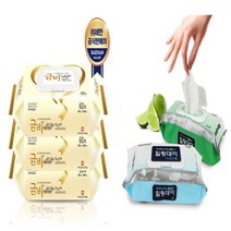 힐링데이 금비 물티슈 캡형 60매 대형물티슈 환자용 청소용, 힐링데이물티슈 플레인 캡60매x10팩