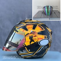 쇼에이 헬멧 풀페이스 시스템 오픈페이스 클래식 agv 여름 시즌 안전 하프 헬멧 남여 오토바이 레이싱 Anti, 05 revoblue lens