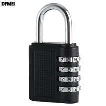 DFMEI 4위 블랙 헬스장 찬장 문 특대 사이즈 메탈 비밀번호 자물쇠 40