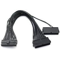 ZRME 24 Pin Multiple Power Supply Splitter 20+4 Pin Dual PSU Cable Mining Adapter ATX Motherboard Ad, 1