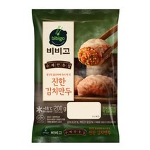 CJ더마켓 만두 냉동 식품 간편 탑티어 비비고 진한김치만두 김치 고기 야채 군만두 200G, 4개