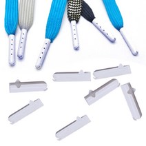 구두굽 교체 수선 10 개몫 흰색 구두 레이스 팁 여성을위한 머리 남자 shoestrings 총알 aglets diy 구두 끈에 대 한 라운드 액세서리