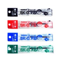 [ZEBRA]제브라 클립온 멀티 유성 리필심 SK-0.7 (4color), 블루 (BR-6A-SK-BL)